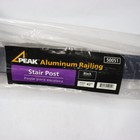 6x Case Lot Peak Deck Railing Stair Post Black Aluminum 42  H X 4  W 50051