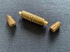 Antique Wooden Carved Needle Case