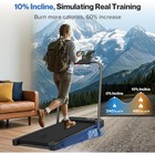 4-in-1 Folding Treadmill Portable Home Gym 10 Incline Shock Absorption Fitness