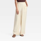 Women s High-rise Modern Gauze Pull-on Pants - A New Day