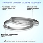 3  4  6    8  10  12  In Duct Ducting Dryer Vent Hose For Hvac Flexible 8 12 16 F