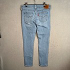 Levis Womens 711 Skinny Jeans Light Wash Size 28 Stretch Denim