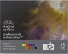 Winsor   Newton Professional Watercolor - Compact Set 14  Half Pans   Brush