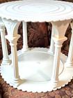 Vtg Wilton Roman Arched 6 Columns Tiered Wedding Cake Stand Set Separator 13 