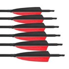 48pcs 30  Carbon Arrows Turkey Feather Compound Recurve Bow Shot Quiver Archery