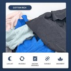 Colored T-shirt   Knit Rags - 50 Lb  Box - Shop Rags - Low  Lint Recycled