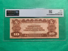 1916 10 Peso Philippines National Bank Washington Vignet A1356185 Pmg F 15 P-47b