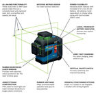 New Tool Only Bosch Gll300-42g Green Laser 360 Degree Cross Level Self Leveling