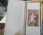 Antique Double Stack Hankie Box   Victoria Era   Greyhound Dog Label