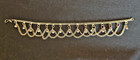 Vintage Silver Tone Chain Anklet Boho Belly Dance Jewelry