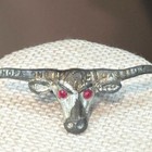 Hopalong Cassidy Longhorn Bull Neckerchief Slide Rare Vintage 1950s Western Htf