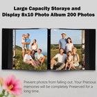 8x10 Photo Album 200 Pockets Large Capacity 8 X 10 Inches  200 Black
