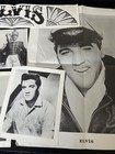 Vintage Lot Of Black   White Elvis Presley Prints   Posters