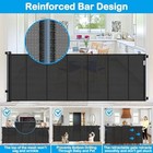 Reinforced 42  Extra Tall Retractable Dog Gate  200  Extra Wide Baby Gate With S