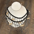 African Necklace Carved Wooden Zebra Giraffe Elephant Safari 2 Strand 23 