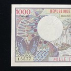 Chad 1980-84 Banque Des Etats De I Afrique Centrale 1000 Francs P-7 Unc  Mr1