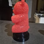 Red Bear Plastic Accent Lamp Animal Theme Switch Control Gummy Bear Night Light