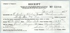 1954 Nashua Iowa Motor Vehicle Tax Receipt Chevrolet Car Purchase Document C24