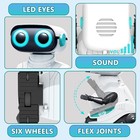 Robots For Kids  2 4ghz Remote Control Robot Toys With Led Eyes   Flexible Ar   