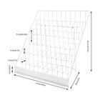 6 Tier Wire Countertop Rack Comic Book Rack Book Display Stand For Books Dvd Cd