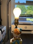 Vtg Mcm Ceramic Humpty Dumpty Bedside Table Lamp 11  Nursery Rhymes Tested