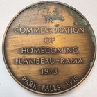 1973 Park Falls Wisconsin Commemorating Flambeau-rama Old Abe Bronze Medal 39mm