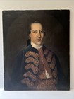 Antique Painting Portrait Man Men Revolutionary War Era 18th To 19th Century Oil