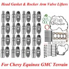 Rocker Arm Valve Lifters Kit   Head Gasket For Chevy Equinox Gmc Terrain 2 4l L4