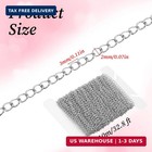 Silver Chain For Jewelry Making 2mm 33 Ft Chain Roll Curb Stainless Steel Neckla