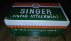 Vintage Singer Zig Zag Sewing Machine Attachment In Original Box