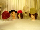 Vintage 5 Millinery Hats Various Ages  Colors And Sizes Fun And Funky    Lot  2