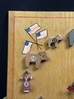Vintage Wooden Children   s Clock Animal Figures Hand Painted Austria American Co
