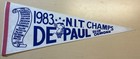 1983 Depaul University Nit Champs Scroll Pennant