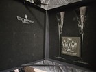 Waterford Crystal Wishes Love   Romance Champagne Toasting Flutes W box