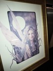 David Delamare Titania Sepia 2002 Fantasy Fairy Framed Print 16 5 X 13 5 Rare
