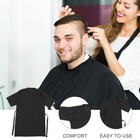 Hair Cape Barber Suit Miss Robes For Cutting Salon Smocks Clients Gown Black