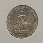 Collectible 1982 France Pantheon   Tree 90  Silver 100 Francs Coin