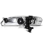 Headlight Assembly For Toyota Corolla 1998-2000 Clear Lens Black Amber To2503121