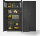 Elegro 71  Metal Garage Storage Cabinet With 4 Adjustable Shelves For Warehouse