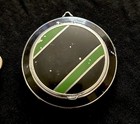 1940s Volupte Black Enamel And Rose Guilloche Powder Compact  Art Deco Lipstick