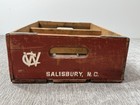 Cheerwine Soda Crate Salisbury  Nc Original Pop Vintage Red White Advertising