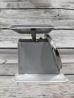 Vtg American Family Scale White gray 25 Lb Metal Countertop Kitchen Food Scale