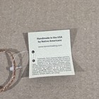 Authentic Navajo Peace Pipe 6  Handcrafted Blue Beads Leather Wood Stag