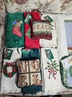 New Vintage Classic Winnie The Pooh Christmas Placemats  Hand Towels Lot Disney
