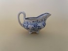 Antique English Child s Toy Blue Souvenir Transferware Gravy Boat Vegetable Bowl