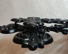 Cast Iron Double Cross Black Religious Cross Rustic Heavy Home Decor