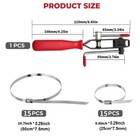 Cv Joint Banding Boot Axle Clamp Tool W  30 Band And Buckle Clamps For Auto Atv