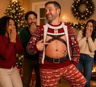 Personalized Ugly Christmas Sweater  Funny Santa Body Sweatshirt Unisex Gift