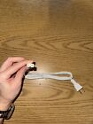 2 Prong Power Cord - Polarized  square round  Ul Listed - White  6ft Power Cable