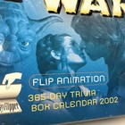New In Box Star Wars Flip Animation 2002 Trivia Box Calendar